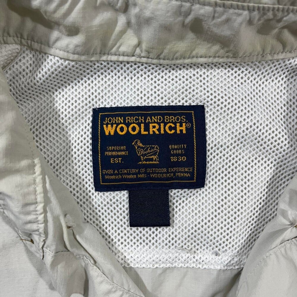 Vintage Woolrich Performance Cargo Utility Shirt Gorpcore Tan / Khaki XL